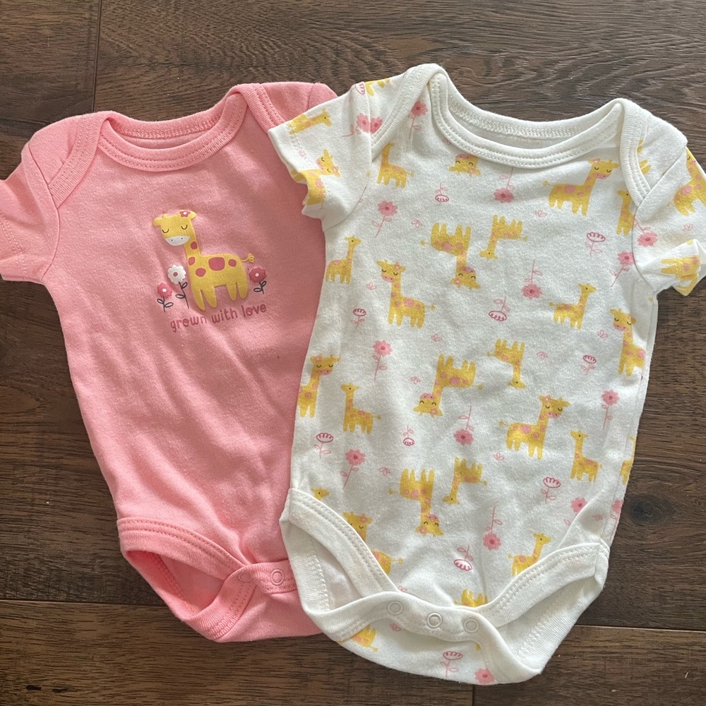 0-3 month babygirl onesies